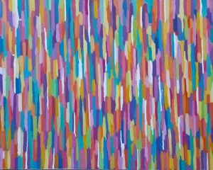 Linear abstract. 2022, oil on canvas, 60x80 cm